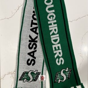 Saskatchewan Roughriders Green & White Team Scarf